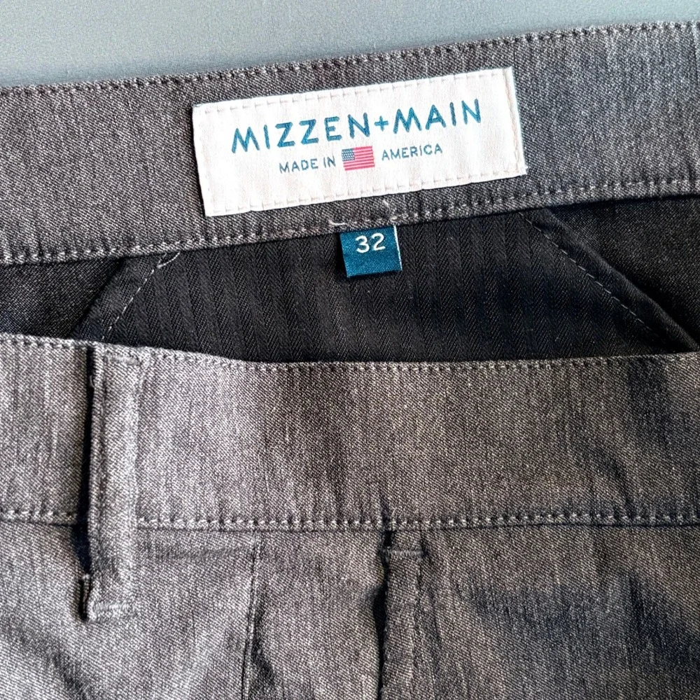 Mizzen+Main Performance Dress Pants‎ | Size 32 x 31 | Gray Straight Leg - USA